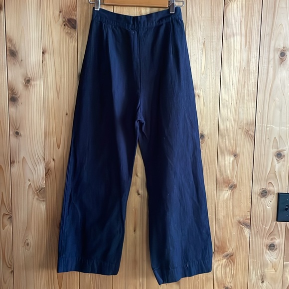 Ilana Kohn | Boyd Pant in Indigo Linen/Cotton 0 - Picture 6 of 8